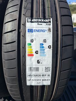 245/35/20 Dunlop Sport Maxx GT DSST RunFlat/BRAND NEW