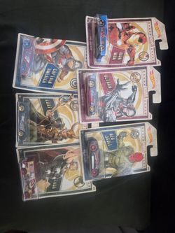 Hotwheels marvel complete set 6.