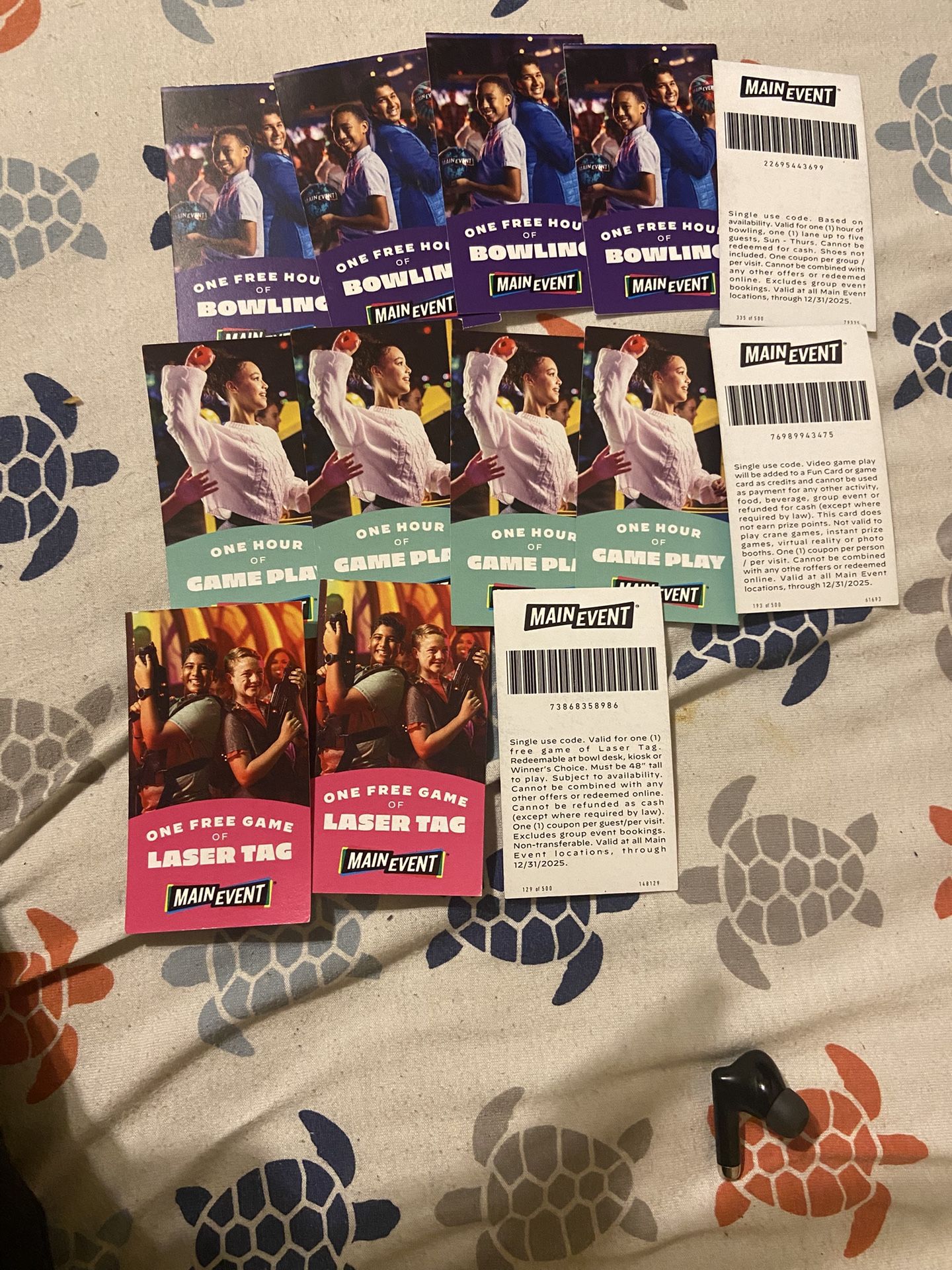 Main Event One Hour Passes