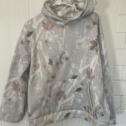 Feather Hoodie Sweatshirt - medium 