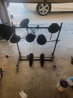 🔥🔥 Ion Sound Sessions Drum Kit! 5 Tom's Pedal Stand Console 1 Hi Hat Cord 🥁🥁