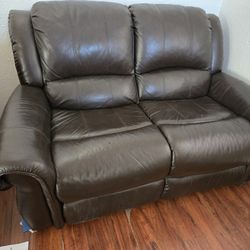 Pleather Loveseat Recliner