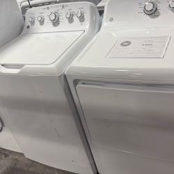 GE Topload Washer Electric Dryer Set