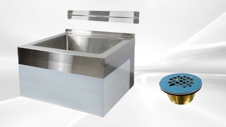 NSF Stainless Steel Floor Mop Sink 20 x 16 x 6 Bowl MS-16206