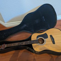 Aria AW-75  Acoustic Guitar with case