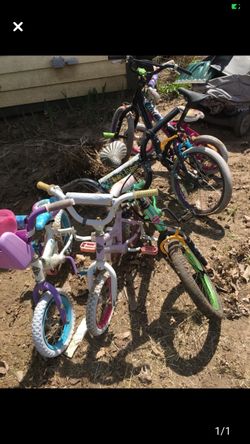 Boys and girls bikes $5 each as is