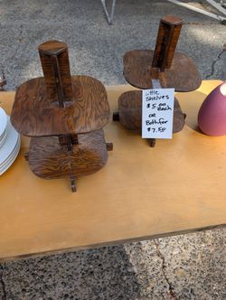 Wooden Knick Nak Holders