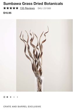 Crate and Barrel Dried Sumbawa Grass 