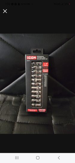 Icon 1/4 Eleven piece socket set 