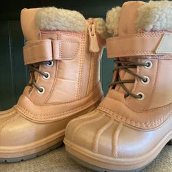 Kids Pink Snow Boots