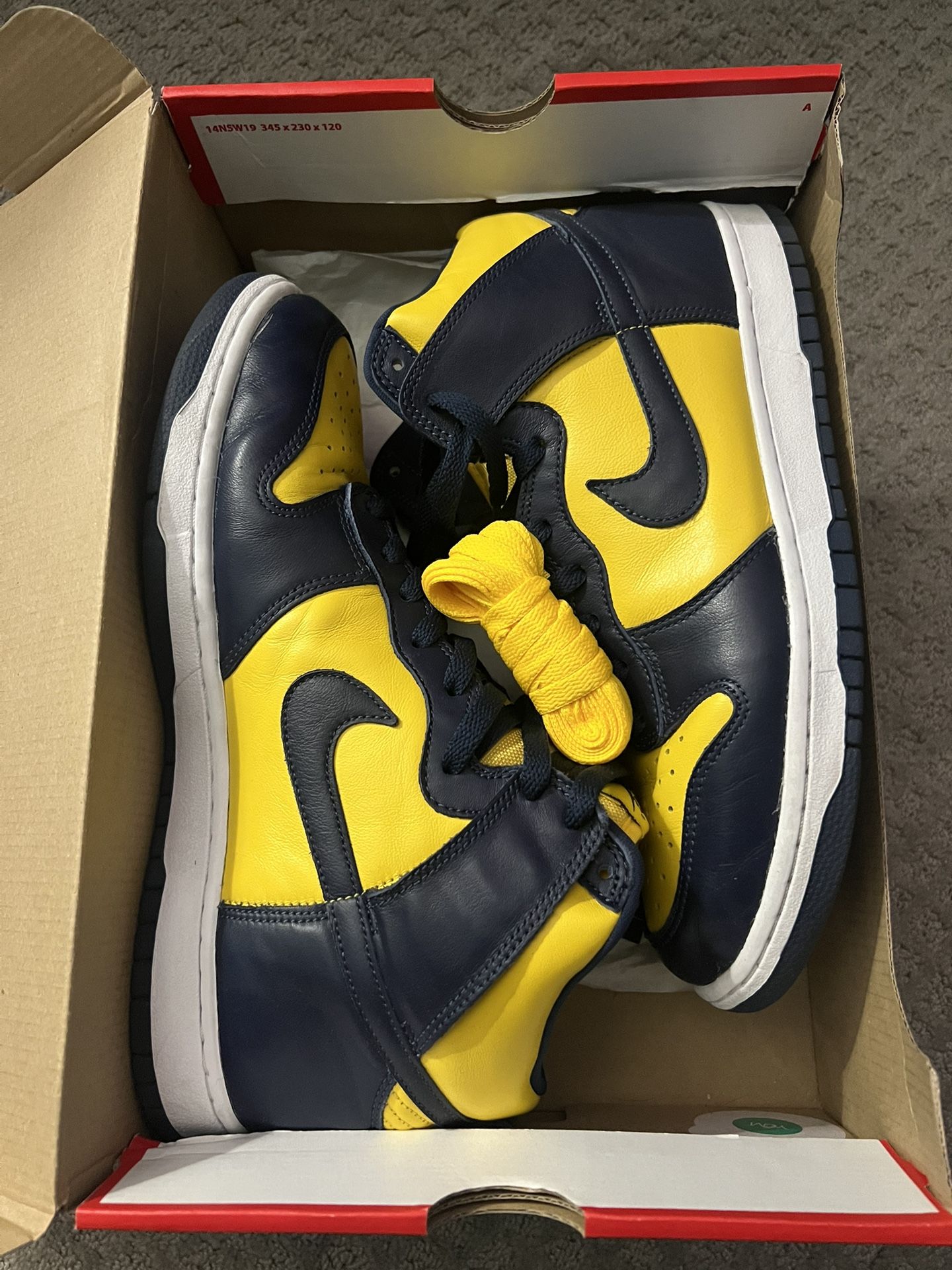 Nike Michigan Dunks High Size 11