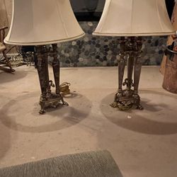 Antique Lamps - Pair 