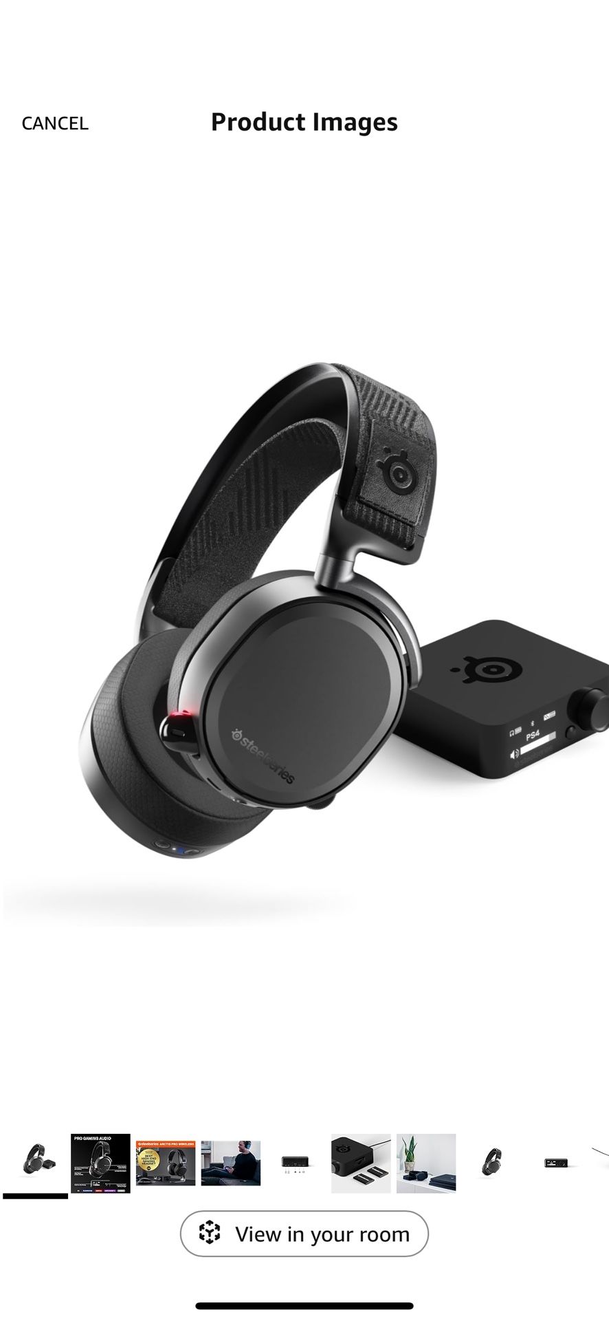 SteelSeries Arctis Pro Wireless Gaming Headset - High Fidelity 2.4 GHz Wireless - Mixable Bluetooth - Non-Stop Dual Battery - OLED Base Station - AI N