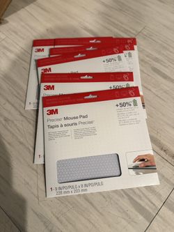 6 PACK 3M Precise Mouse Pad, Enhances the Precision of Optical Mice, 9" x 8"