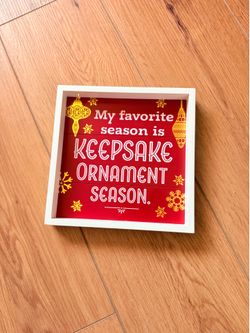 Christmas in July! Hallmark Keepsake Ornament Season shadowbox