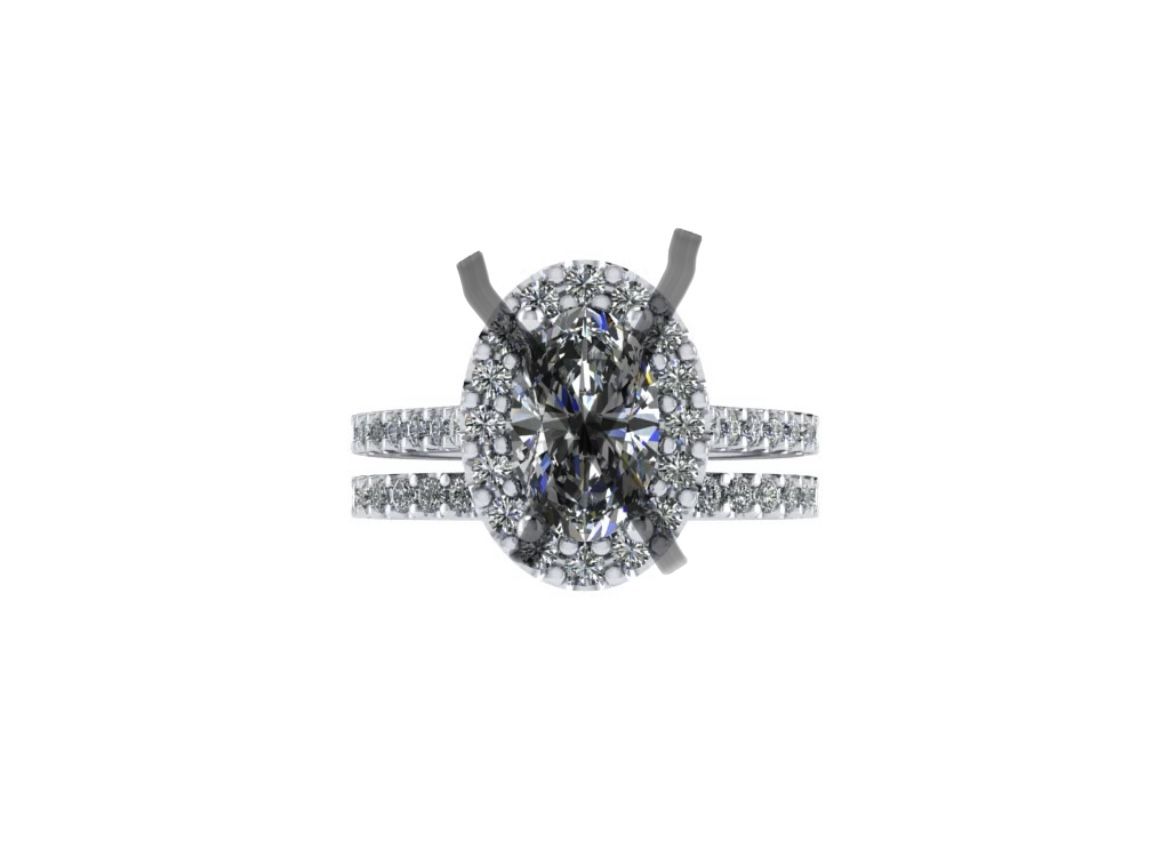 Diamond Band – 14k white gold