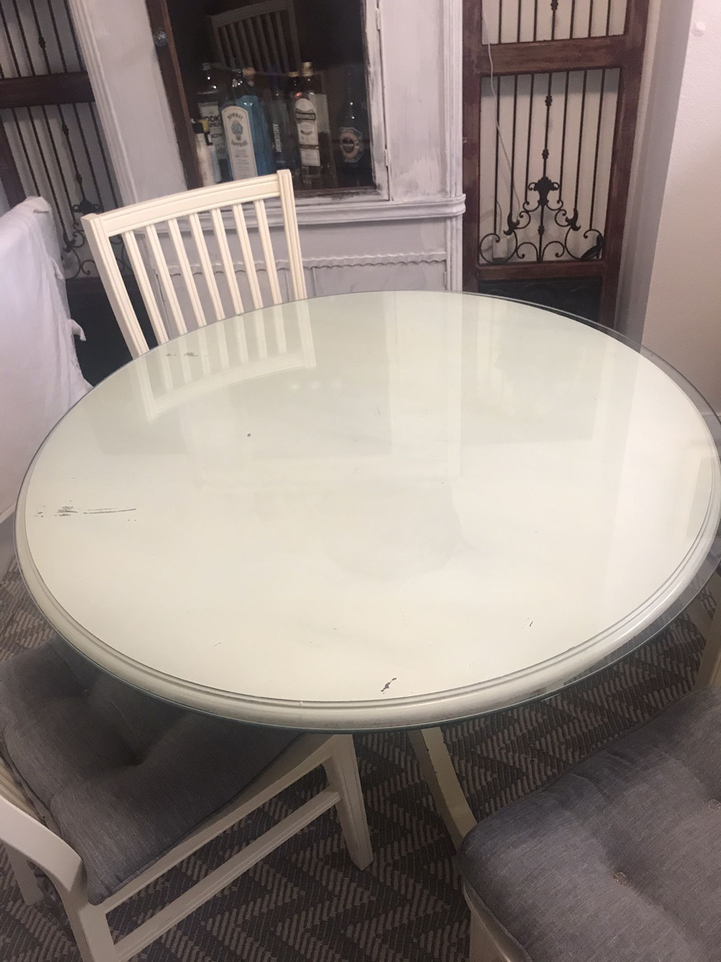 Dinner table with 4 chairs. (From 1 Pier Imports)