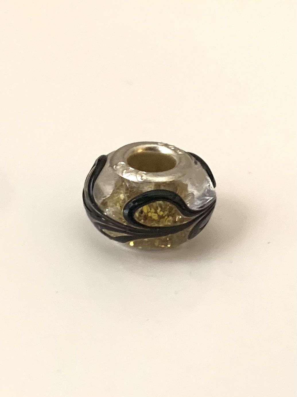 Murano Lampwork Charm Glass Beads for European Bracelet, 925 Silver