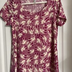 New LuLaRoe Disney Mickey Mouse Pink Short Sleeve Top SMALL
