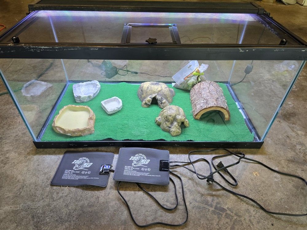 40 gallon terrarium, and supplies