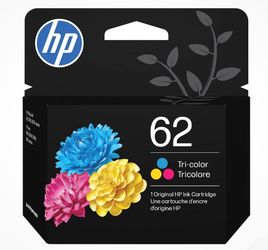 HP 62 Tri-color Original Ink Cartridge, ~165 pages, C2P06AN#140