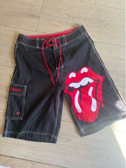 Vintage Rolling Stones Dragonfly Board Shorts