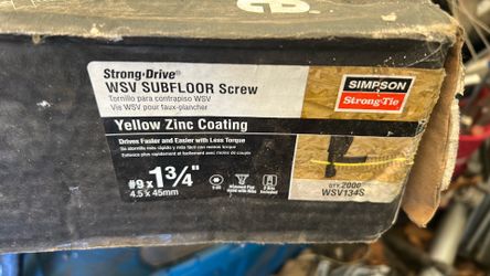 #9 x 1-3/4 strong drive WSV SUBFLOOR
