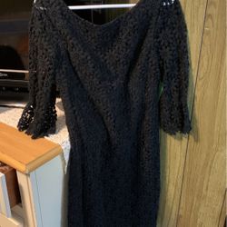 Lilly Pulitzer Black Lace Shayna Dress 