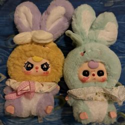 Baby Three Keychain Plushies 