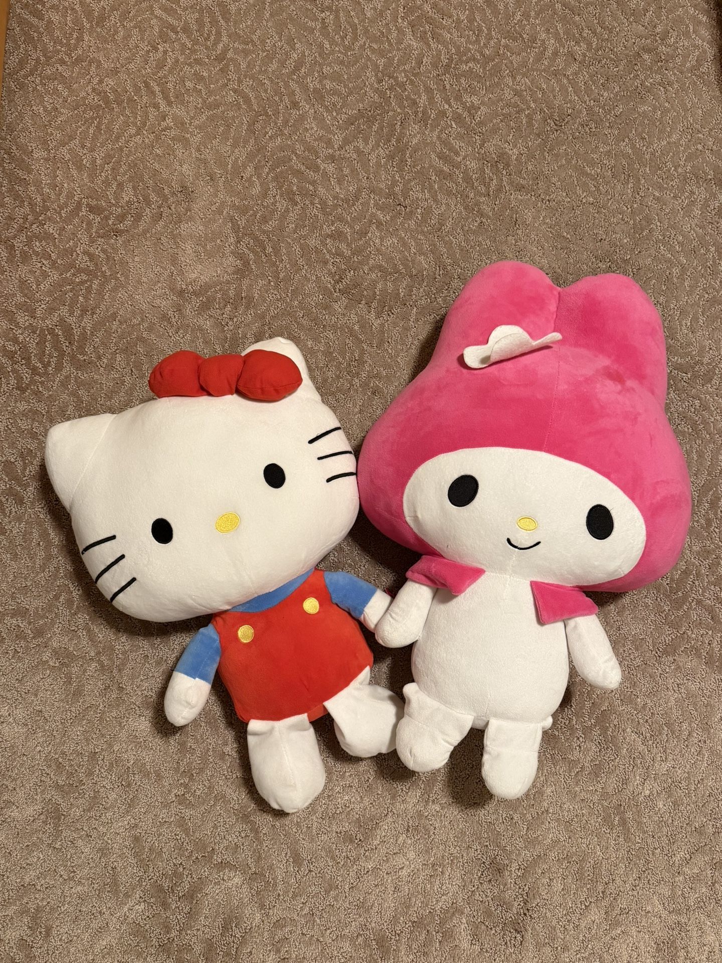 Hello Kitty + My Melody Sanrio Plushies