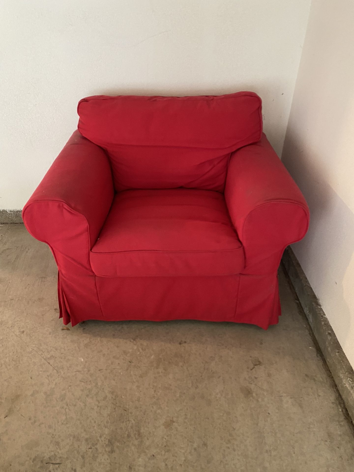 Ikea Red Uppland Armchair