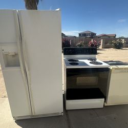 Ge Fridge Ge stove And Dishwasher Appliance  Set 
