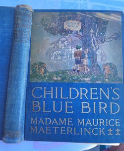 Antique 1920 The Children’s Blue Bird – Illustrated Hardcover