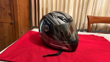 Large Scorpion Motorcycle Helmet with tinted shield