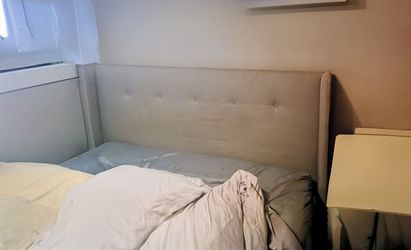 California king platform bedframe