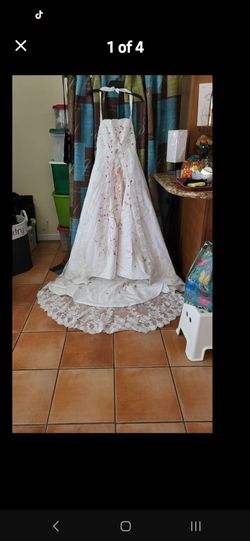 Halloween....Wedding Blood-Stained  Dress