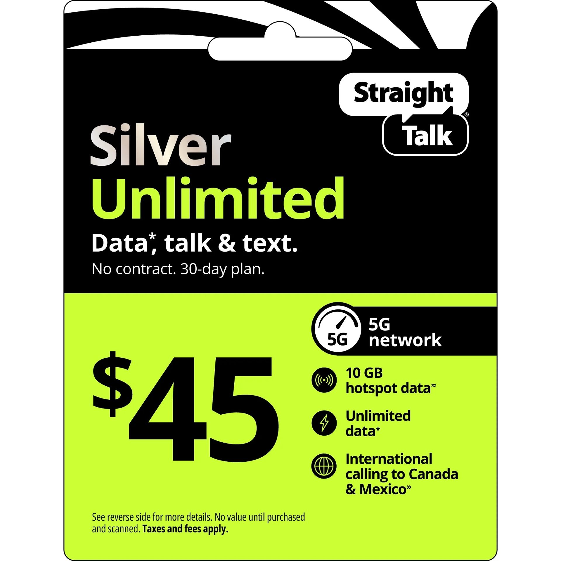 $45 Dollar Straight Talk Prepaid Plan