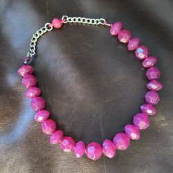 Retro Style Chunky Bead Necklace 