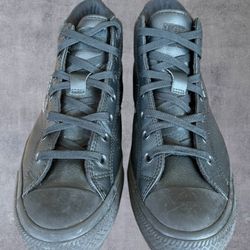 Converse All Star Malden Street Boot Black Leather Water Repellent Mens 10.5 