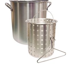 3 Piece 42 Qt Aluminum Fry And Steam Por Set