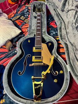 (New) Gretsch Guitar G5427TG Electromatic Hollowbody Single-Cut With Bigsby Limited-Edition Electric Guitar Midnight Sapphire