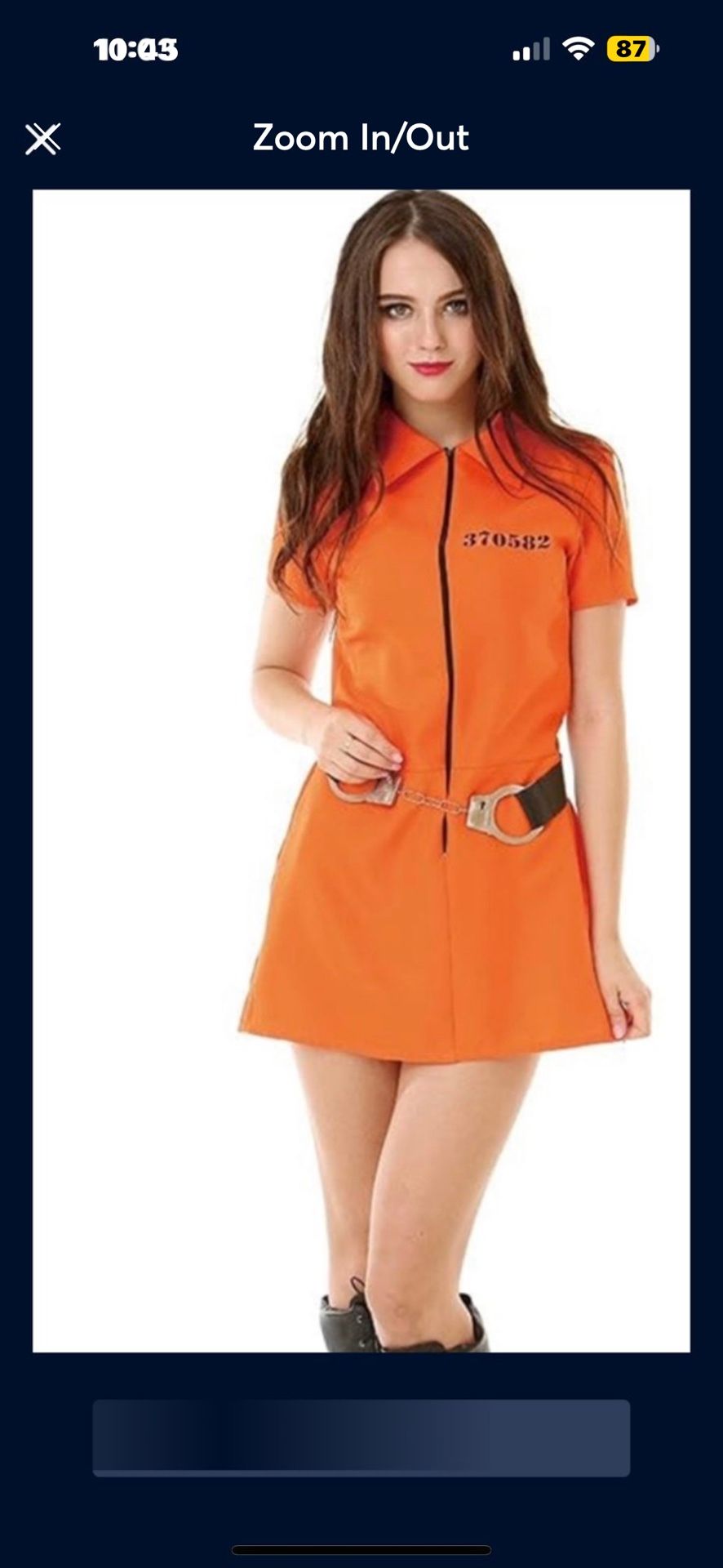 Inmate Costume Médium And Large