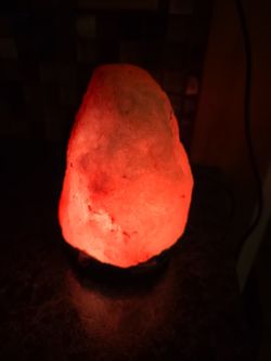 Himalayan salt rock lamp