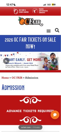 ORANGE COUNTY FAIR GA TICKETS