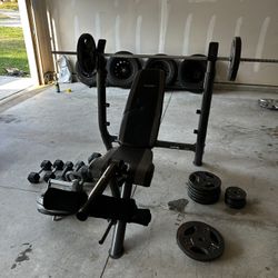 Bench Press & Weight Set 