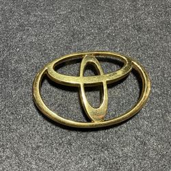 Toyota Gold Oem Emblem 