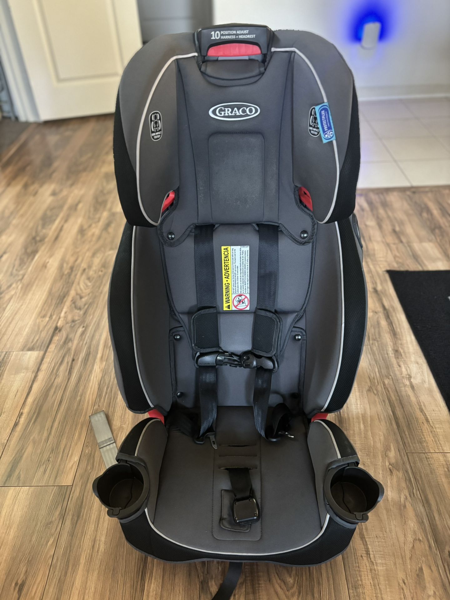 Graco car seat 10 position adjust harness and headrest