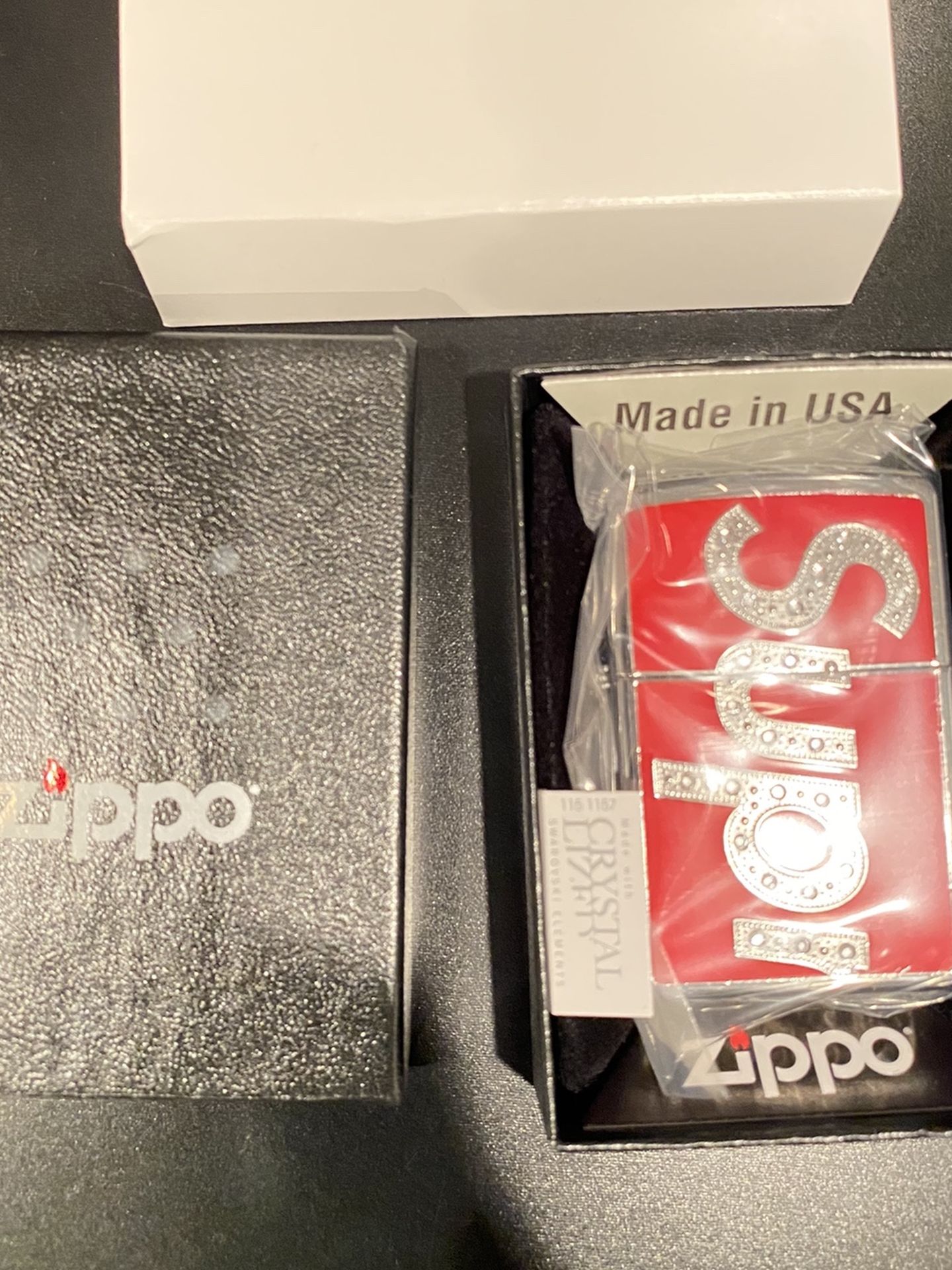 Supreme Swarovski store Zippo