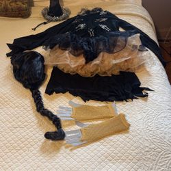 Very Cute Witch Costume And Accessories