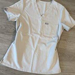 Beige Figs Scrub Top Size XS